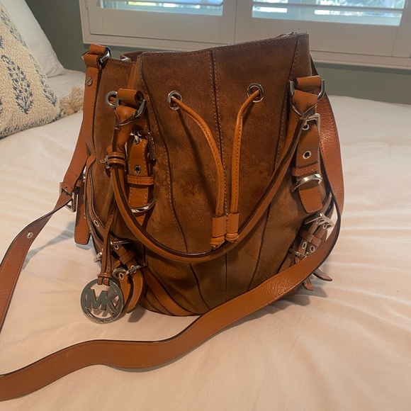 Michael Kors Distress Hobo Bag and Crossbody - Picture 2 of 9